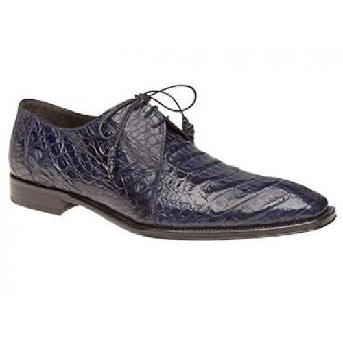 Mezlan "Bayou II" Blue Genuine All Over Crocodile Shoes